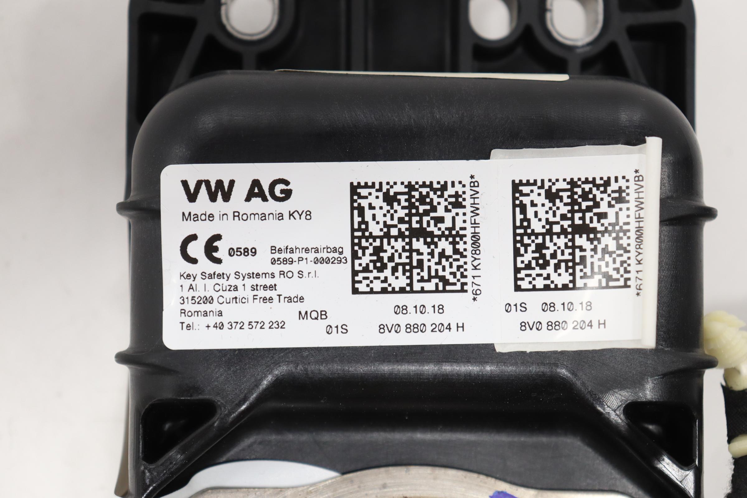 2019 AUDI A3 AIR BAG Compatible with Audi A3 Audi S3 Rs3 - Image 12